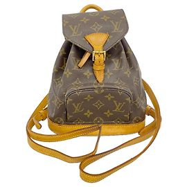 Mochila Louis Vuitton Monogram Mini Montsouris Castaño