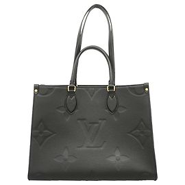Saco Tote Louis Vuitton Monogram Empreinte OnTheGo MM Preto