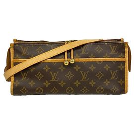 Bolsa de Ombro Longa Popincourt Monogram Louis Vuitton Marrom