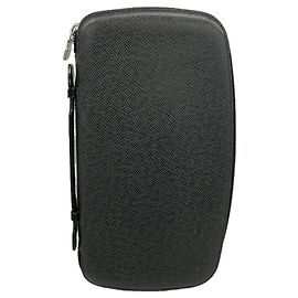 Louis Vuitton Taiga Organizer Atoll Long Wallet Grey
