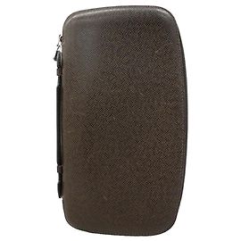 Louis Vuitton Taiga Organizer Long Wallet Brown