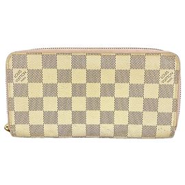 Cartera Zippy Louis Vuitton Damier Azur Blanco