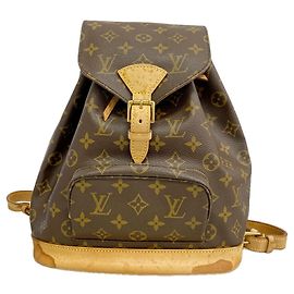 Mochila Louis Vuitton Monogram Montsouris MM Castaño