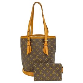 Louis Vuitton Monogram Bucket PM Tote Bag Braun