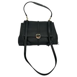 Bolsa de Ombro Chloé Penelope Medium em couro de bezerro preto Preto