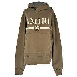 Sweat à capuche Amiri 'Amiri' Bar en coton marron Marron