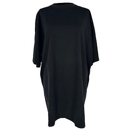 T-shirt oversized em algodão preto com estampado do logótipo Balenciaga Outro Impressão em python