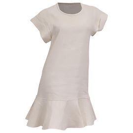 Isabel Marant Etoile Robe mini Isabel Marant Étoile Gemma Modern Bourette en lin blanc Blanc Écru