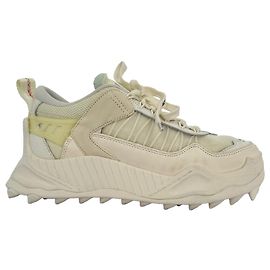 Off White Off-White Odsy 1000 Sneakers in Cream Polyester White Cream