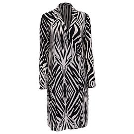 Vestido midi envelope com estampa de zebra Diane Von Furstenberg em viscose multicolorida Multicor