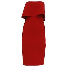 Autre Marque Likely Driggs trägerloses Midi-Kleid aus rotem Polyester Rot
