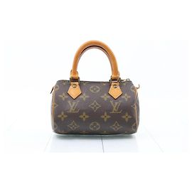 Louis Vuitton Mini Speedy Mini HL Monogram Canvas Tasche Braun
