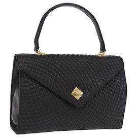 Sac à main BALLY en cuir noir et or authentique 204388 Noir Doré