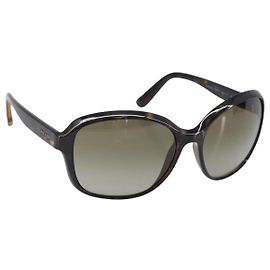 Óculos de Sol PRADA Plástico Castanho Tom Dourado Auth BA15543 Marrom Outro