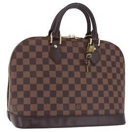 LOUIS VUITTON Damier Ebene Alma PM Hand Bag N53151 LV Auth 204034V Damier ebene