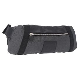 Sac banane CHANEL Sports Line Canvas Noir Argent CC Auth 204767V Noir Argenté