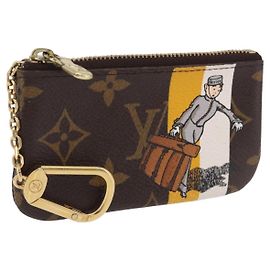 LOUIS VUITTON Monogram Groom Pochette Cles Porta-moedas Amarelo M60033 Auth ar14221A Amarelo Monograma