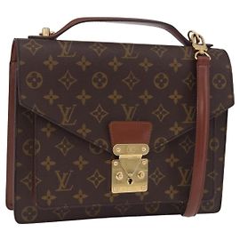 Borsa a mano LOUIS VUITTON Monogram Monceau 28 M51185 LV Auth 205153V Monogramma