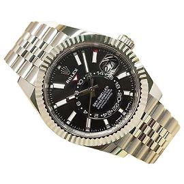 ROLEX Sky-Dweller black 336934 Jubilee Bracelet Specification unused Mens Argento