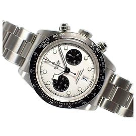 Autre Marque TUDOR Black Bay Chrono Opaline x black 79360N hebilla nueva '25 Hombre Plata