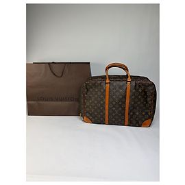 Sac Weekender Vintage Louis Vuitton Monogram Canvas c. 1987 Brown Marron