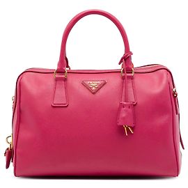 Sac Bowler Convertible Prada Saffiano Lux Rose Rose