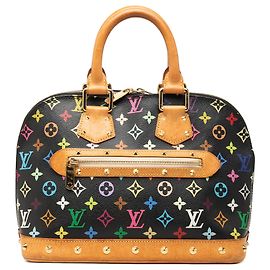Louis Vuitton Monogram Multicolore Alma PM Handtasche Schwarz Schwarz