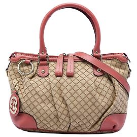 Sac à main Gucci Diamante Canvas Sukey Beige Beige
