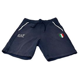 Giorgio Armani Pantaloncini Vintage Armani EA7 da Uomo Navy White L Blu navy
