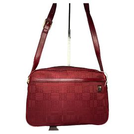 Borsa a tracolla con patta Vintage Givenchy Logo 4G Fine anni '90 Rossa Rosso
