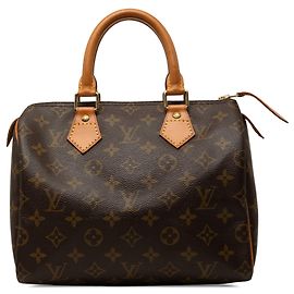 Bolsa Boston Louis Vuitton Monogram Speedy 25 Castanha Marrom