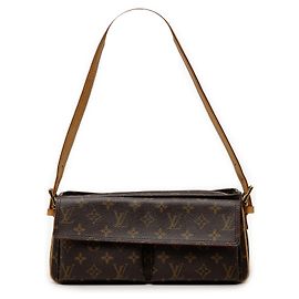Borsa a tracolla Louis Vuitton Monogram Viva Cite MM Marrone Marrone