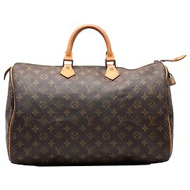 Borsa Boston Louis Vuitton Monogram Speedy 40 Marrone Marrone