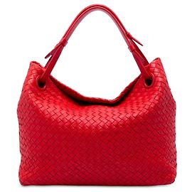 Bottega Veneta Garda Tote Medium aus Nappa Intrecciato in Rot Rot
