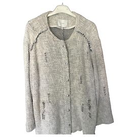 Chaqueta de tweed IRO Blanco y Negro Negro Blanco