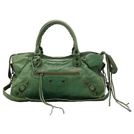 Bolso Balenciaga The First de cuero verde Verde