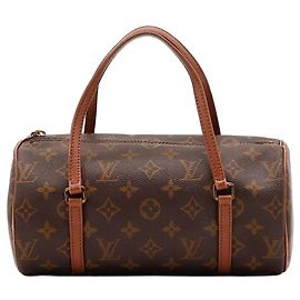 Louis Vuitton Monogram Papillon 30 Castaño Monograma