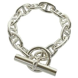 Hermès Pulseira de Berloques Hermes Silver 925 Prata