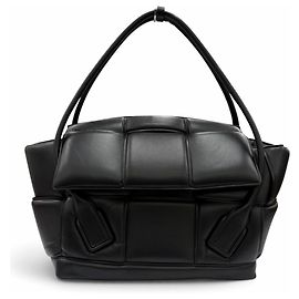 Bottega Veneta Padded Large Arco Handbag Black