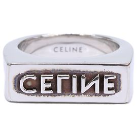 Céline Anillo Celine Monochrome Stamp Plata