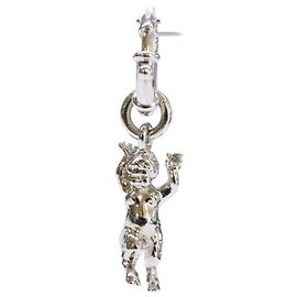 Vivienne Westwood Satya Single Drop Creolen-Ohrring Silber