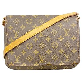 Bolsa de Ombro Louis Vuitton Monogram Musette Tango Marrom