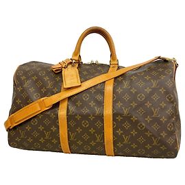 Louis Vuitton Boston Monogram Keepall Bandoulière 50 Marron