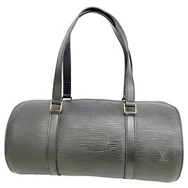 Sac à main Louis Vuitton Epi Soufflot Noir