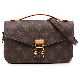 Louis Vuitton Brown Monogram Pochette Metis East West Marrom