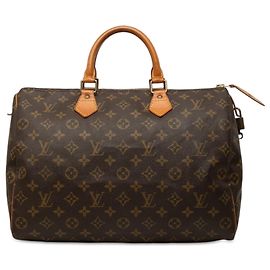 Louis Vuitton Brown Monogram Speedy 35 Marrom