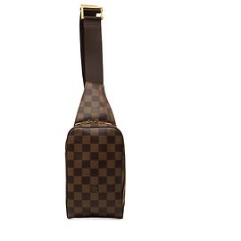 Louis Vuitton Brown Damier Ebene Geronimos Marrone