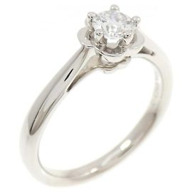 Anello a fascia Chanel Camélia in platino Altro