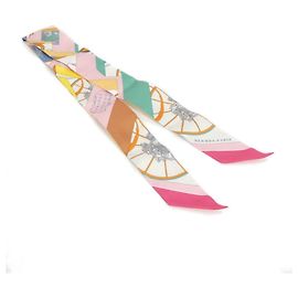 Hermès Lenço Twilly Hermes Springs Rosa