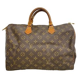 Bolsa Louis Vuitton Monogram Speedy 35 Marrom
